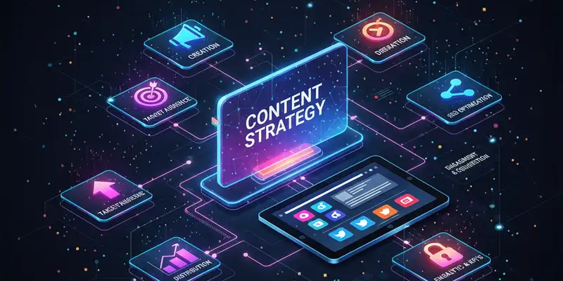 استراتژی محتوا: راهنمای جامع برای بازاریابی دیجیتال موفق (2026)