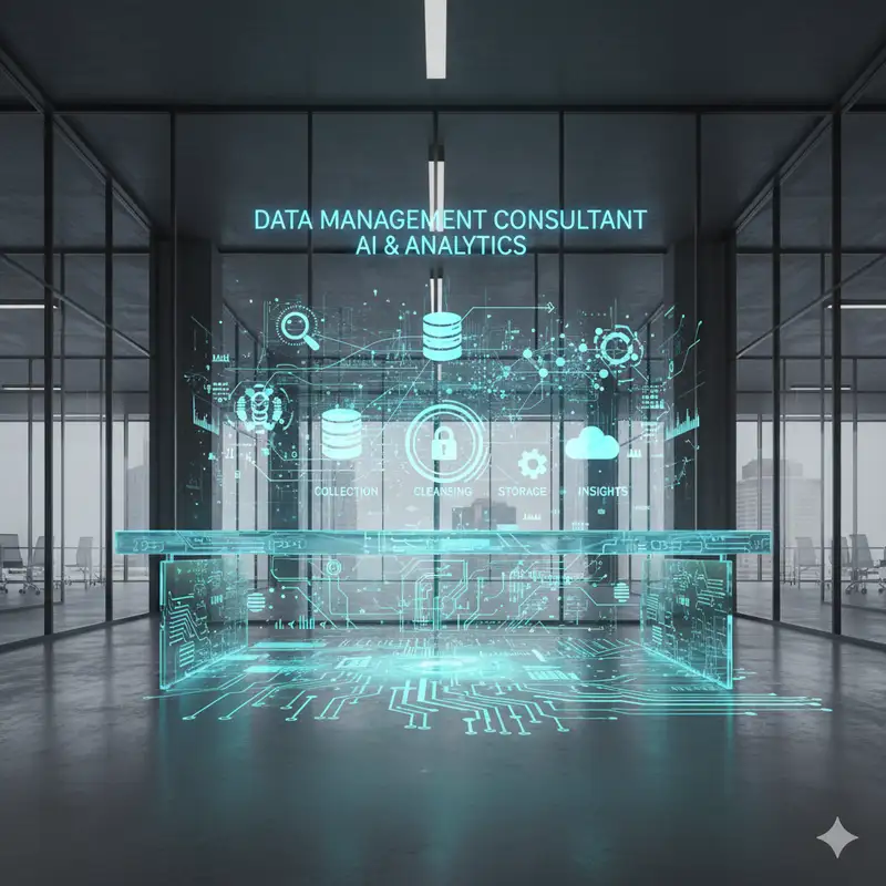 مشاور مدیریت داده: راهنمای جامع نقش، مسئولیت‌ها و مهارت‌ها در تحلیل داده و AI