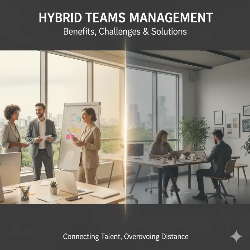 تیم های هیبریدی: راهنمای جامع مدیریت، مزایا و چالش ها در سال 1405