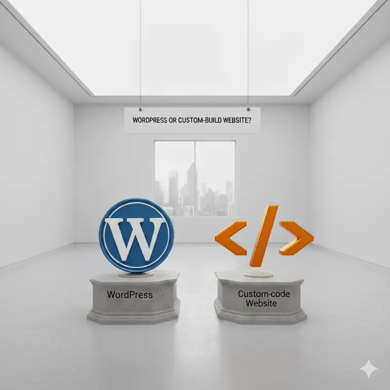 وردپرس یا طراحی اختصاصی: کدامیک برای وب‌سایت شما مناسب‌تر است؟ (راهنمای جامع)